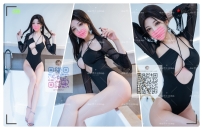 💋 御姐・リナ（26歳）｜黒のセクシースイムウェア、バスタブの女王降臨  📏 身長168c